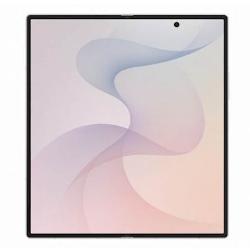 Samsung Galaxy Z Fold8 Ultra 512GB Cream – odprt prepogljiv telefon z velikim notranjim zaslonom, tankimi robovi in svetlim ozadjem.
