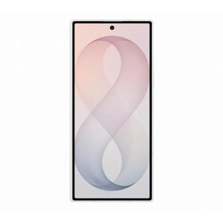 Samsung Galaxy Z Fold8 Ultra 512GB Cream – sprednji pogled na telefon z zunanjim zaslonom, tankimi robovi in sredinsko kamero.