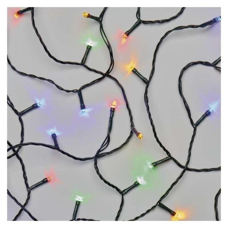 Božična veriga, 240 LED, 24 m, zunanja in notranja, večbarvna, časovnik