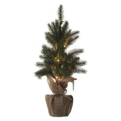 Božična LED jelka, 52 cm, 3x AA, notranja, topla bela