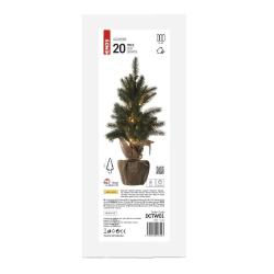 Božična LED jelka, 52 cm, 3x AA, notranja, topla bela