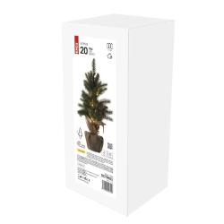 Božična LED jelka, 52 cm, 3x AA, notranja, topla bela