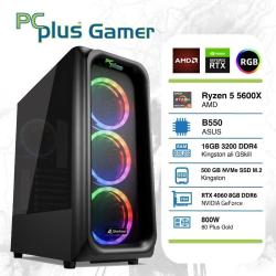 Gaming računalnik PCPLUS Gamer R5-5600X 16GB 500GB NVMe SSD RTX 4060 8GB DDR6