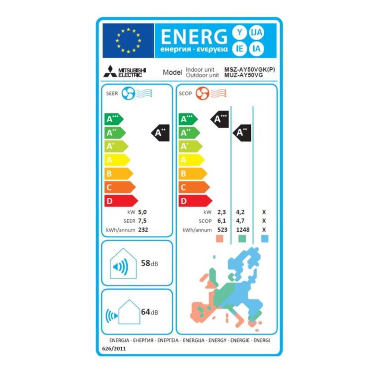 Klima Mitsubishi MSZ-AY50VGKP/MUZ-AY50VG_3