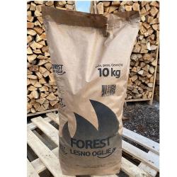 Lesno oglje Forest - papirnata vreča 10 KG