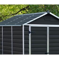 Vrtna hiška Palram SkyLight, 6 x 8, polnočno siva