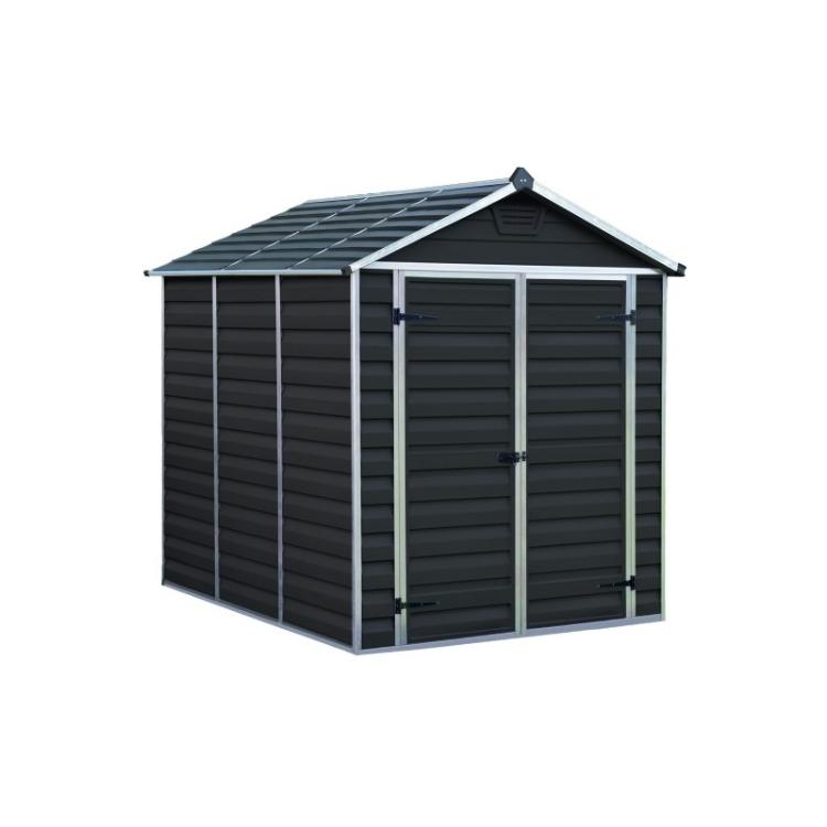 Vrtna hiška Palram SkyLight 6 x 8, polnočno siva_1