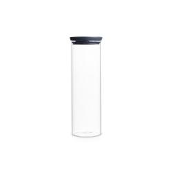 Brabantia stekleni kozarec za živila s pokrovom in silikonskim tesnilom za varno shranjevanje suhih živil.