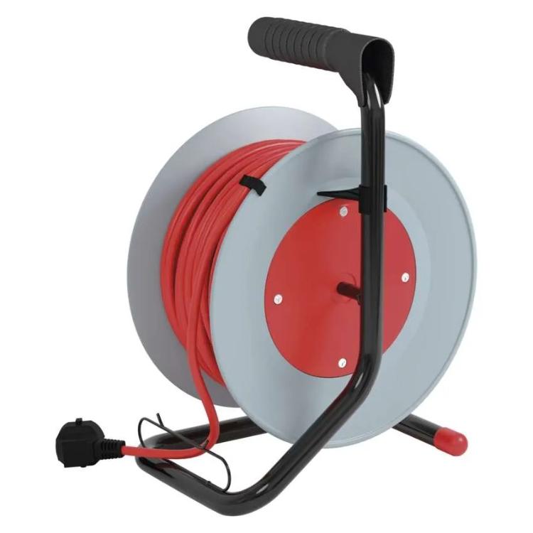 Kolutni podaljšek Emos 15 m / 4 vtičnice / črni / PVC / 230 V / 1 mm2