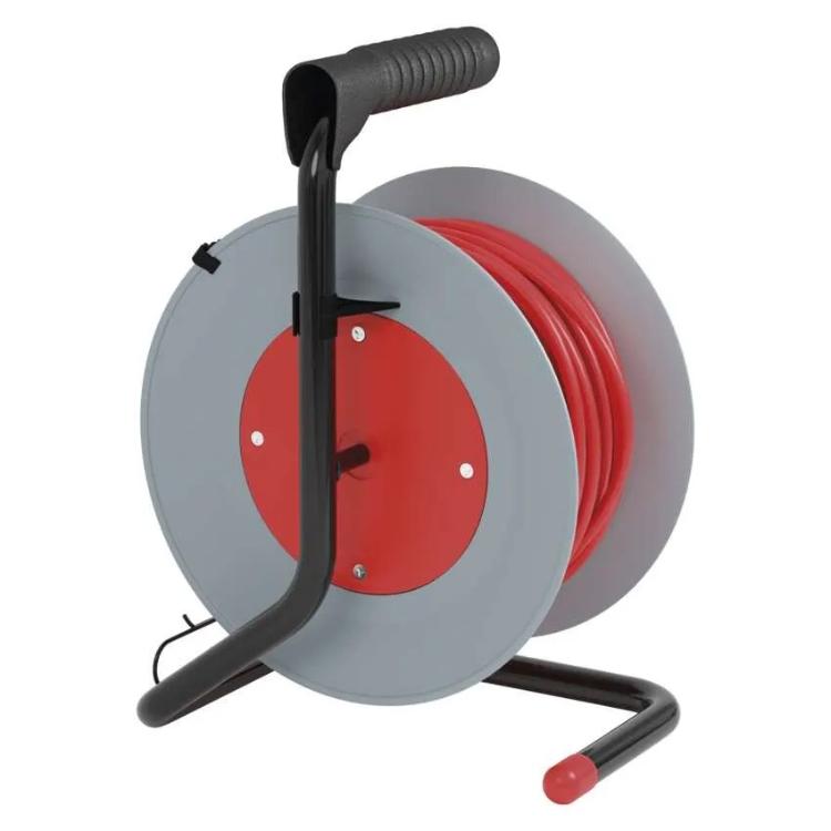 Kolutni podaljšek Emos 15 m / 4 vtičnice / črni / PVC / 230 V / 1 mm2