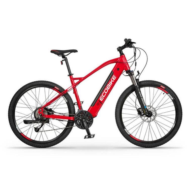 Električno kolo EcoBike SX4, 17,5 Ah, 630 Wh, rdeča