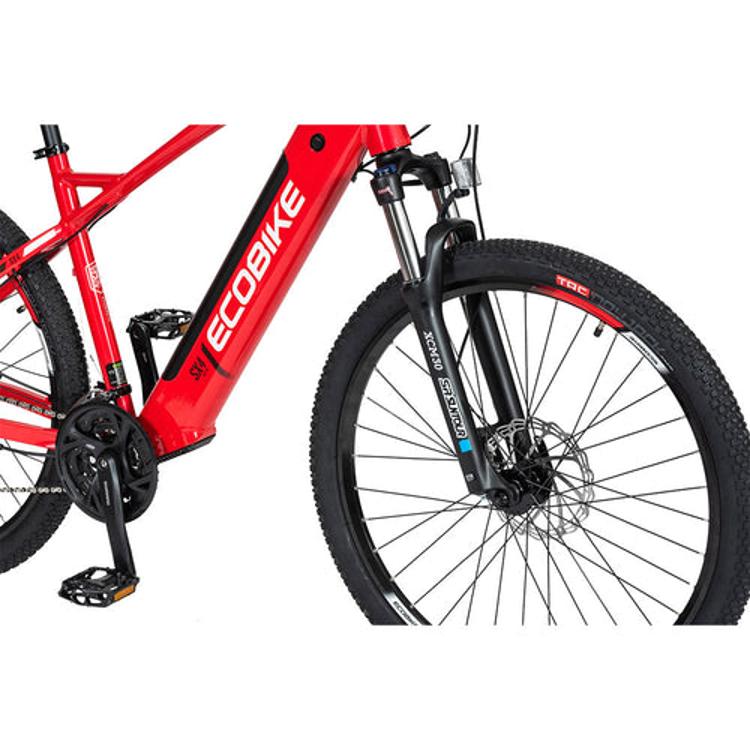 Električno kolo EcoBike SX4, 17,5 Ah, 630 Wh, rdeča