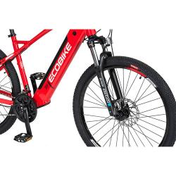 Električno kolo EcoBike SX4, 17,5 Ah, 630 Wh, rdeča