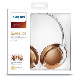 Naglavne slušalke Philips Flite SHL4805RG/00, biserno bela in rožnato zlata