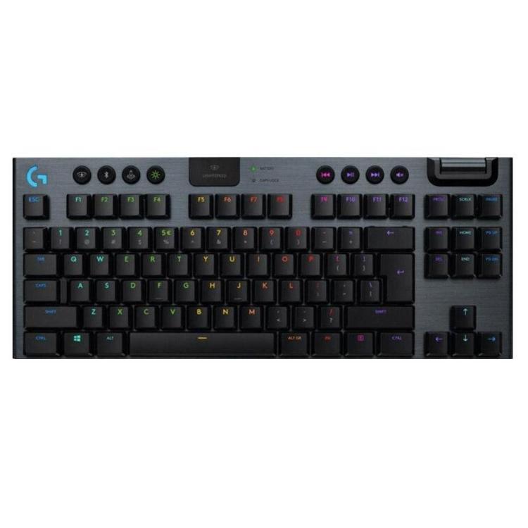 Brezžična mehanska tipkovnica Logitech G915 LightSpeed TKL GL Tenkeyless, RGB, mehanska, črna