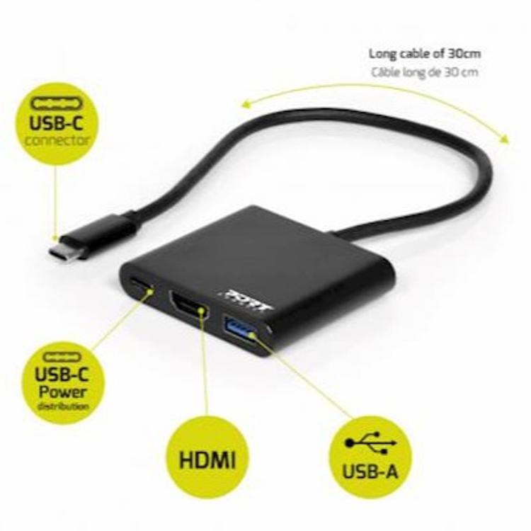 Priklopna postaja PORT USB-C na USB-A, USB-C ter HDMI_3