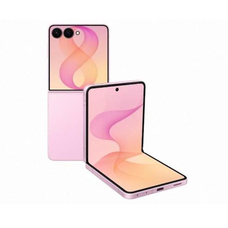 Samsung Galaxy Z Flip8 256GB Pink – odprt prepogljiv pametni telefon v rožnati barvi z velikim notranjim zaslonom in dvojno kamero.