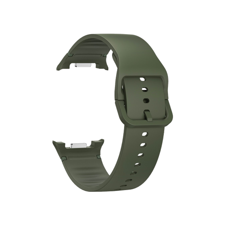 Zelen silikonski pašček s športnim dizajnom, zračne luknje in čvrsta zaponka, za Samsung Galaxy Watch8 (40mm / 44mm) (22mm).