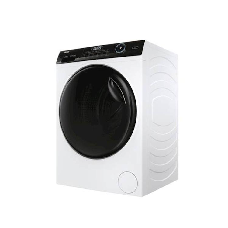 Haier pralno-sušilni stroj z velikimi panoramskimi vrati, elegantnim črnim upravljalnim panelom in intuitivnim LED-zaslonom omogoča enostavno uporabo ter vrhunske rezultate pranja in sušenja.