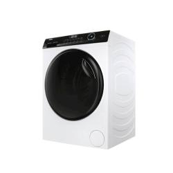 Haier pralno-sušilni stroj z velikimi panoramskimi vrati, elegantnim črnim upravljalnim panelom in intuitivnim LED-zaslonom omogoča enostavno uporabo ter vrhunske rezultate pranja in sušenja.