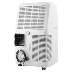 Zadnja stran Sencor klimatske naprave z ventilacijskimi režami, filtrom in napajalnim kablom