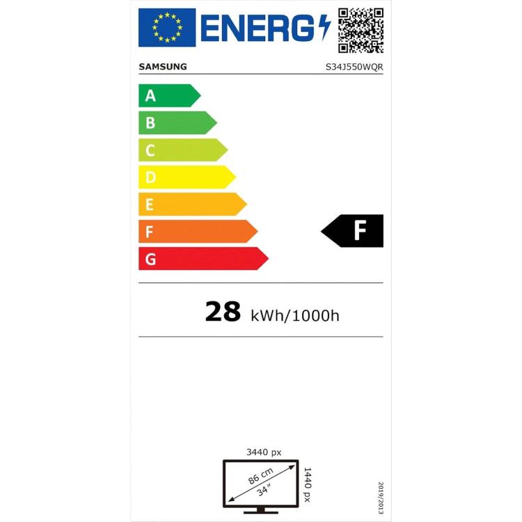 Samsung monitor S34J550WQR, 34", VA, 21:9, 3440x1440, 2x HDMI, DP-6