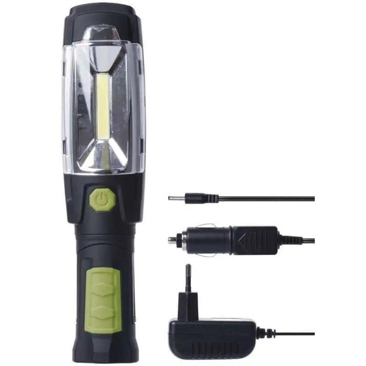 Polnilna LED delovna svetilka Emos 3W COB + 6 LED, 380lm, 2500mAh