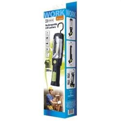 Polnilna LED delovna svetilka Emos 3W COB + 6 LED, 380lm, 2500mAh