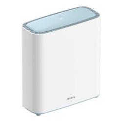 D‑Link Eagle Pro AI Wi‑Fi 6 Mesh usmerjevalnik z elegantnim belim ohišjem in minimalističnim dizajnom.