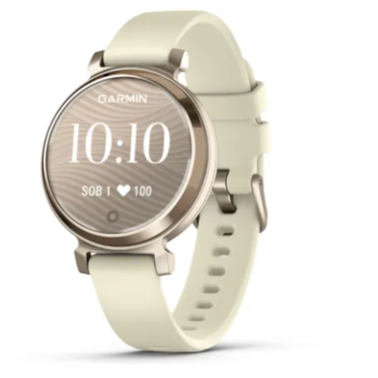 Pametna ura Garmin Lily 2, kremasto zlat s paščkom kokosove barve (cream gold/coconut)