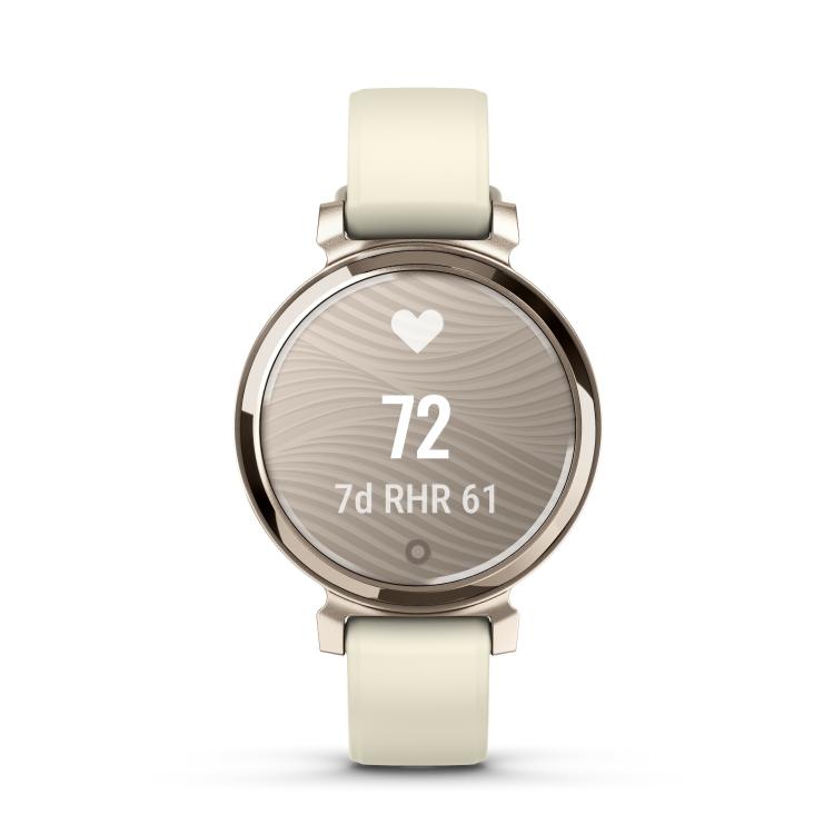 Pametna ura Garmin Lily 2, kremasto zlat s paščkom kokosove barve (cream gold/coconut)
