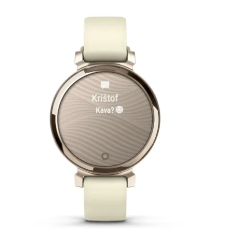Pametna ura Garmin Lily 2, kremasto zlat s paščkom kokosove barve (cream gold/coconut)