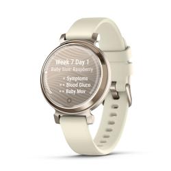 Pametna ura Garmin Lily 2, kremasto zlat s paščkom kokosove barve (cream gold/coconut)