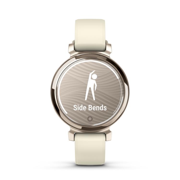 Pametna ura Garmin Lily 2, kremasto zlat s paščkom kokosove barve (cream gold/coconut)