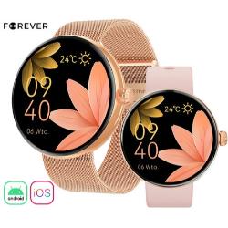 Pametna ura Forever ForeVive 5 SB-365, 1.3" AMOLED zaslon, IP68, rose gold